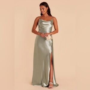 Moss Green Maxi Dress w/ Slit